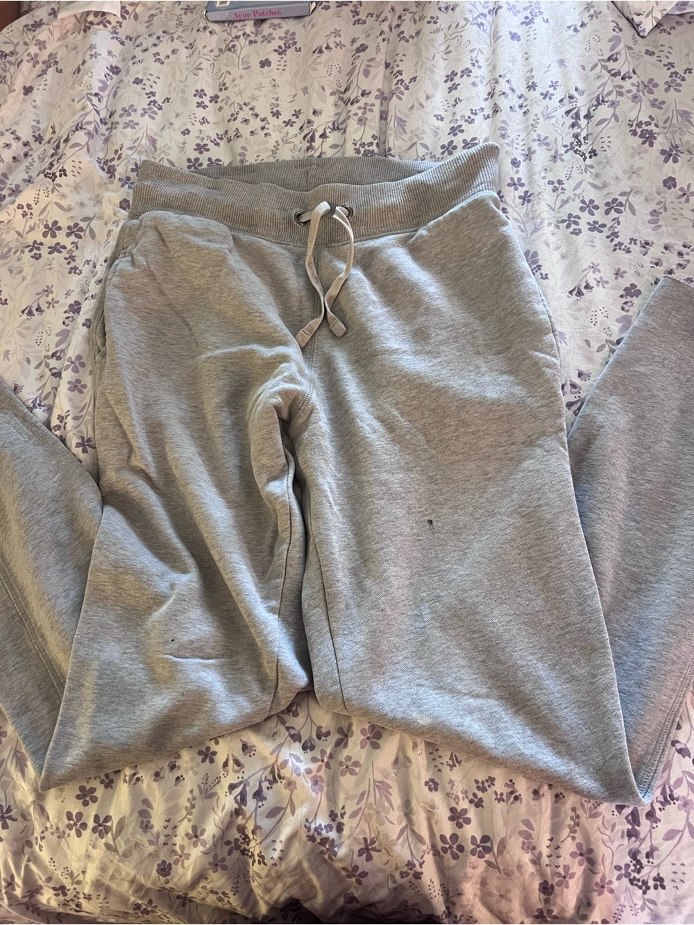 women Gray Drawstring Jogger Sweatpants